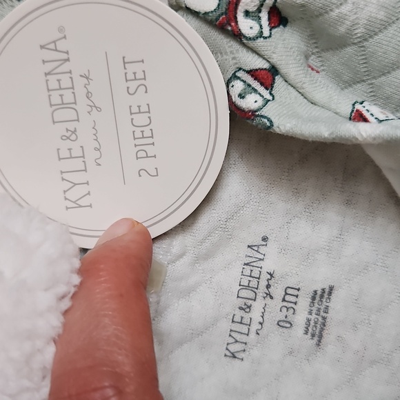 Chistmas baby jumpsuit quilted long sleeve coverall set size 0 to 3 mon… - Picture 11 of 14